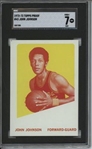 1972 Topps #43 John Johnson 9 card progressive proof.